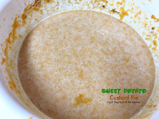 Sweet Potato Custard Pie | Can't Stay Out of the Kitchen | this heavenly #sweetpotato #pie is divine! No kidding. This one includes almond extract and #marshmallowcreme. Great for the #holidays. #dessert