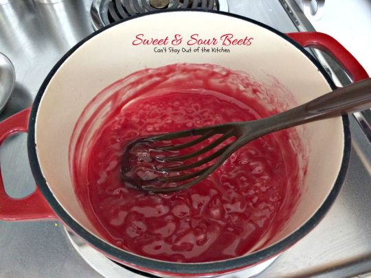 Sweet & Sour Beets | Can't Stay Out of the Kitchen | the most delicious #beets dish you'll ever eat. Flavored with #orange zest, this is a great #holiday #sidedish.