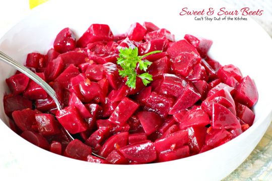 Sweet & Sour Beets | Can't Stay Out of the Kitchen | the most delicious #beets dish you'll ever eat. Flavored with #orange zest, this is a great #holiday #sidedish.