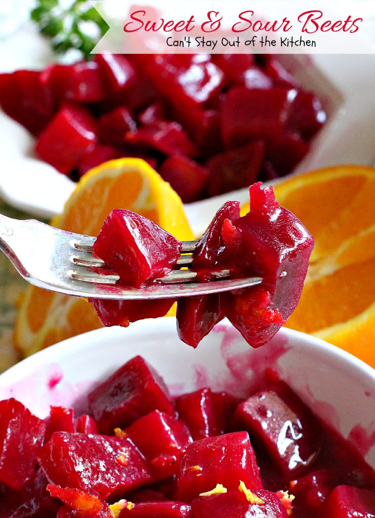Sweet and Sour Beets | Can't Stay Out of the Kitchen