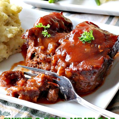 Sweet and Sour Meatloaf | Can't Stay Out of the Kitchen | I used #glutenfree breadcrumbs & honey instead of brown sugar making a healthier, #clean-eating #meatloaf that was delicious. #beef #casserole