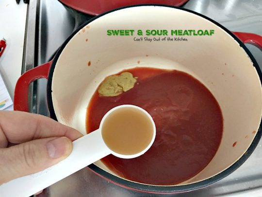 Sweet and Sour Meatloaf | Can't Stay Out of the Kitchen | I used #glutenfree breadcrumbs & honey instead of brown sugar making a healthier, #clean-eating #meatloaf that was delicious. #beef #casserole