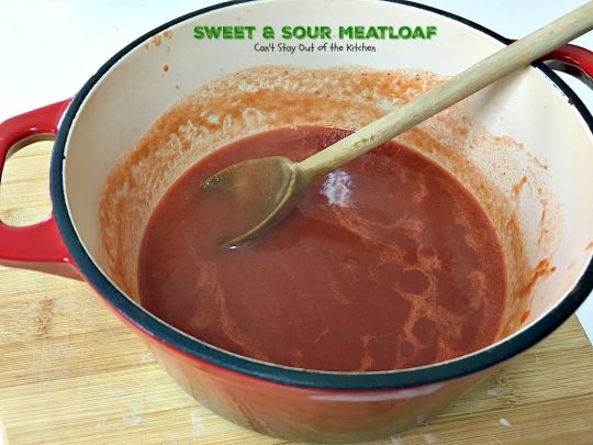 Sweet and Sour Meatloaf | Can't Stay Out of the Kitchen | I used #glutenfree breadcrumbs & honey instead of brown sugar making a healthier, #clean-eating #meatloaf that was delicious. #beef #casserole