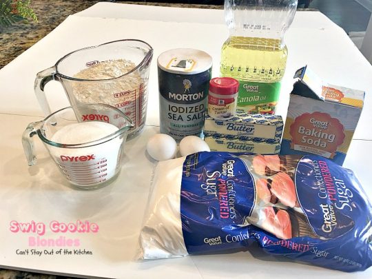 Swig Cookie Blondies | Can't Stay Out of the Kitchen | these blondies are divine! The sour cream icing is spectacular. We loved these #cookies. #dessert