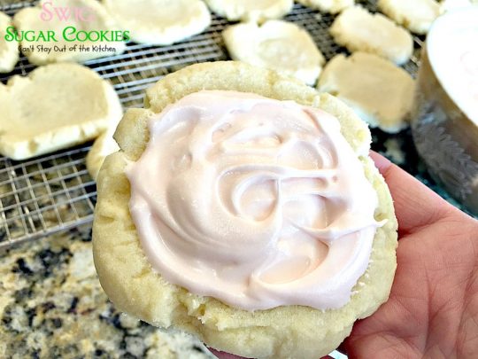 Swig Sugar Cookies | Can't Stay Out of the Kitchen | these #cookies are absolutely divine! One of the BEST you'll ever eat. Great for #holiday baking. #dessert