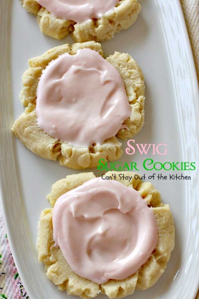 Swig Sugar Cookies | Can't Stay Out of the Kitchen | these #cookies are absolutely divine! One of the BEST you'll ever eat. Great for #holiday baking. #dessert