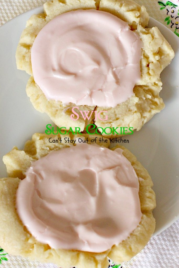 Swig Sugar Cookies | Can't Stay Out of the Kitchen | these #cookies are absolutely divine! One of the BEST you'll ever eat. Great for #holiday baking. #dessert