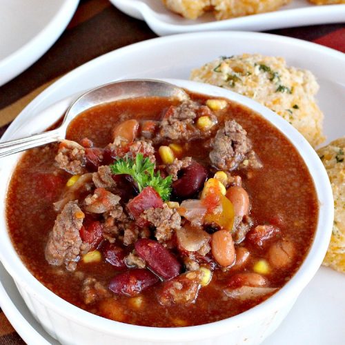 Taco Soup | Can't Stay Out of the Kitchen | you can have a tasty dinner made in 30 minutes with this easy & delicious #TexMex #soup recipe. It's wonderful comfort food for #fall or #winter. #glutenfree