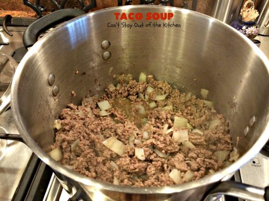 Taco Soup | Can't Stay Out of the Kitchen | you can have a tasty dinner made in 30 minutes with this easy & delicious #TexMex #soup recipe. It's wonderful comfort food for #fall or #winter. #glutenfree