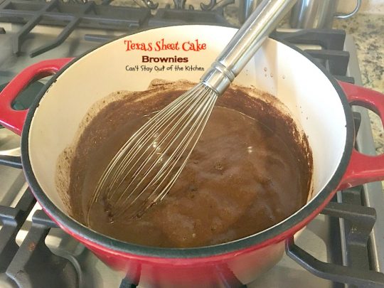 Texas Sheet Cake Brownies | Can't Stay Out of the Kitchen | oh my goodness, these #brownies are so amazing. If you're a #chocolate lover you won't be able to get enough of them! #dessert #tailgating