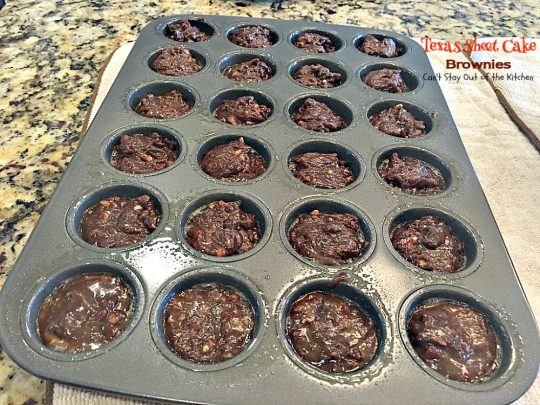 Texas Sheet Cake Brownies | Can't Stay Out of the Kitchen | oh my goodness, these #brownies are so amazing. If you're a #chocolate lover you won't be able to get enough of them! #dessert #tailgating