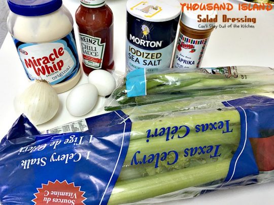 Thousand Island Salad Dressing | Can't Stay Out of the Kitchen | fantastic homemade #saladdressing that's perfect for any #salad. It's great to use as a dip as well. #glutenfree