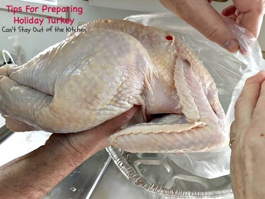 Tips For Preparing Holiday Turkey | Can't Stay Out of the Kitchen | Step-by-step directions and pictures for preparing a #turkey for the #holidays. This method is incredibly easy for even a beginning cook. 