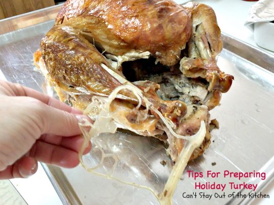 Tips For Preparing Holiday Turkey | Can't Stay Out of the Kitchen | Step-by-step directions and pictures for preparing a #turkey for the #holidays. This method is incredibly easy for even a beginning cook. 