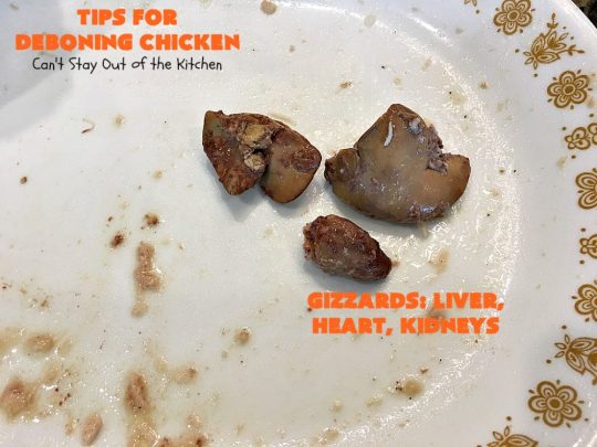 Tips for Deboning Chicken | Can't Stay Out of the Kitchen | step-by-step pictures on how to debone a #chicken. Also provides great ideas for using the chicken and #chickenbroth in recipes. #kitchentips