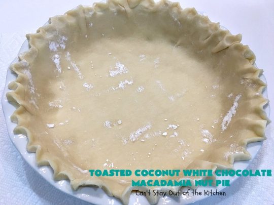 Toasted Coconut White Chocolate Macadamia Nut Pie | Can't Stay Out of the Kitchen | this heavenly #pie is rich, decadent & glorious! Every bite will have you drooling & wanting more. Perfect #dessert for #holiday #baking & parties. #coconut #MacadamiaNuts #chocolate #NewYearsDay #Christmas #HolidayDessert #WhiteChocolateChips#ToastedCoconutWhiteChocolateMacadamiaNutPie