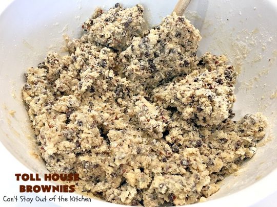 Toll House Brownies | Can't Stay Out of the Kitchen | this scrumptious #dessert takes the best of #TollHouse #cookies & puts them in #brownie form. Then a #chocolate icing is drizzled over top. Absolutely mouthwatering. #tailgating
