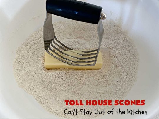 Toll House Scones | Can't Stay Out of the Kitchen | #TollHouseScones are some of the best #scones you'll ever eat. This drool-worthy #breakfast or #brunch entree is perfect for a weekend, company or #holiday breakfast. They're chocked full of #ChocolateChips & drizzled with #chocolate icing. Every bite will have you swooning! #TollHouse #HolidayBreakfast