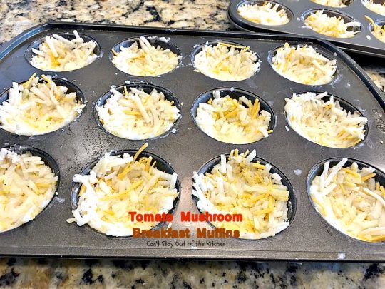 Tomato Mushroom Breakfast Muffins | Can't Stay Out of the Kitchen | these fabulous #vegetarian #breakfast #muffins are the perfect choice for any breakfast, especially the #holidays. #tomatoes #mushrooms #glutenfree