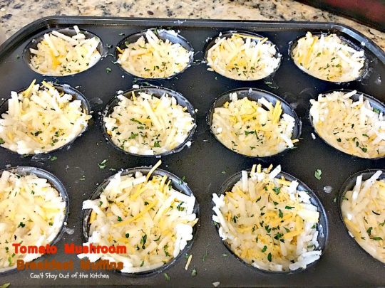 Tomato Mushroom Breakfast Muffins | Can't Stay Out of the Kitchen | these fabulous #vegetarian #breakfast #muffins are the perfect choice for any breakfast, especially the #holidays. #tomatoes #mushrooms #glutenfree