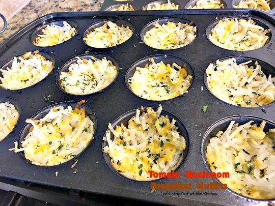 Tomato Mushroom Breakfast Muffins | Can't Stay Out of the Kitchen | these fabulous #vegetarian #breakfast #muffins are the perfect choice for any breakfast, especially the #holidays. #tomatoes #mushrooms #glutenfree