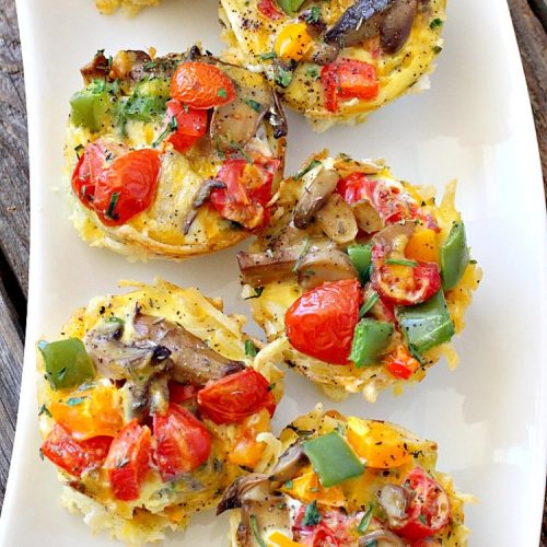 Tomato Mushroom Breakfast Muffins | Can't Stay Out of the Kitchen | these fabulous #vegetarian #breakfast #muffins are the perfect choice for any breakfast, especially the #holidays. #tomatoes #mushrooms #glutenfree