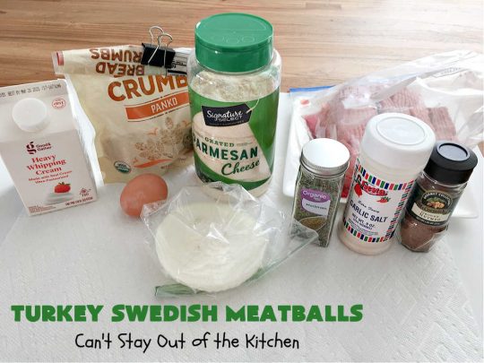 Turkey Swedish Meatballs | Can't Stay Out of the Kitchen | mouthwatering stick-to-the-ribs meal made with ground #turkey instead of ground beef. This comfort food meal is perfect for family dinners or company meals. #meatballs #TurkeyMeatballs #noodles #TurkeySwedishMeatballs
