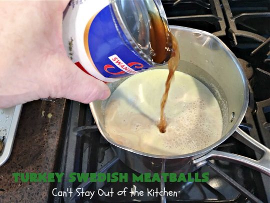 Turkey Swedish Meatballs | Can't Stay Out of the Kitchen | mouthwatering stick-to-the-ribs meal made with ground #turkey instead of ground beef. This comfort food meal is perfect for family dinners or company meals. #meatballs #TurkeyMeatballs #noodles #TurkeySwedishMeatballs