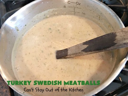 Turkey Swedish Meatballs | Can't Stay Out of the Kitchen | mouthwatering stick-to-the-ribs meal made with ground #turkey instead of ground beef. This comfort food meal is perfect for family dinners or company meals. #meatballs #TurkeyMeatballs #noodles #TurkeySwedishMeatballs