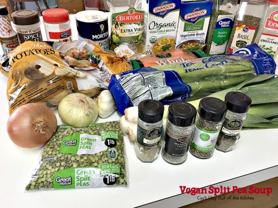 Vegan Split Pea Soup | Can't Stay Out of the Kitchen | this amazing #soup is terrific. It's chocked full of veggies along with being healthy, low calorie, #glutenfree & #vegan. We love it. #splitpeas