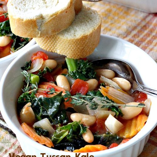 Vegan Tuscan Kale and White Bean Soup | Can't Stay Out of the Kitchen