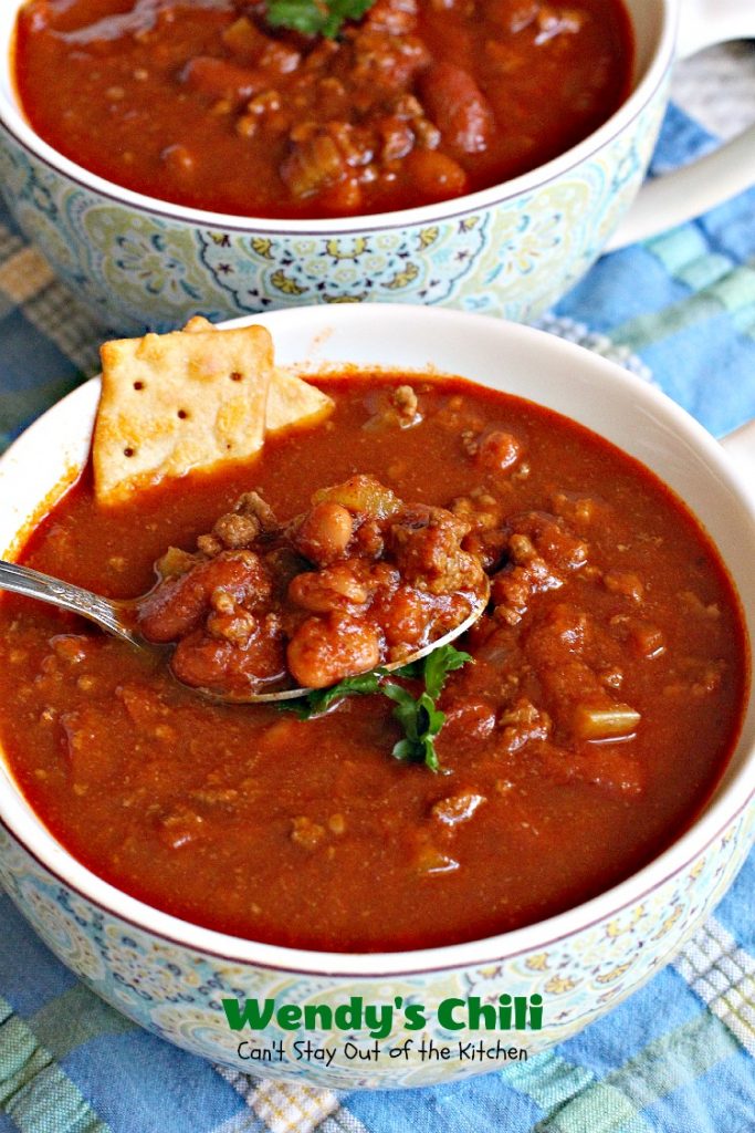 Wendy's Chili | Can't Stay Out of the Kitchen | fabulous #copycat recipe for #Wendy'schili. #chili #glutenfree