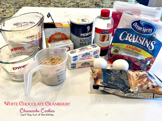 White Chocolate Cranberry Cheesecake Cookies | Can't Stay Out of the Kitchen | #Subway copycat recipe. #cheesecake pudding mix takes these scrumptious #cookies to the next level. They are sensational! #whitechocolate #craisins #dessert