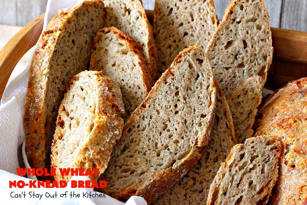 Whole Wheat No-Knead Bread | Can't Stay Out of the Kitchen | fantastic #NoKneadBread using #WheatFlour, #ProvoloneCheese & #SevenGrainCereal. Incredibly easy #HomemadeBread #recipe. #bread #ArtisanBread