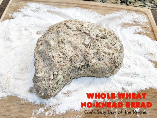 Whole Wheat No-Knead Bread | Can't Stay Out of the Kitchen | fantastic #NoKneadBread using #WheatFlour, #ProvoloneCheese & #SevenGrainCereal. Incredibly easy #HomemadeBread #recipe. #bread #ArtisanBread