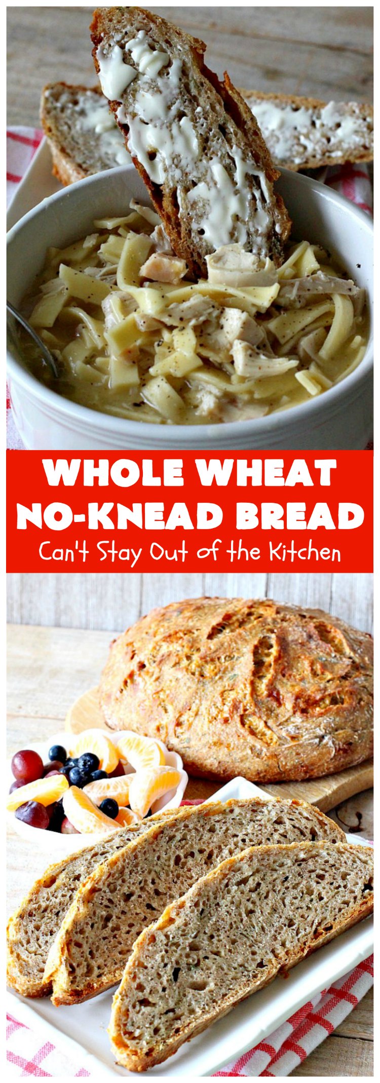 Whole Wheat No-Knead Bread | Can't Stay Out of the Kitchen | fantastic #NoKneadBread using #WheatFlour, #ProvoloneCheese & #SevenGrainCereal. Incredibly easy #HomemadeBread #recipe. #bread #ArtisanBread