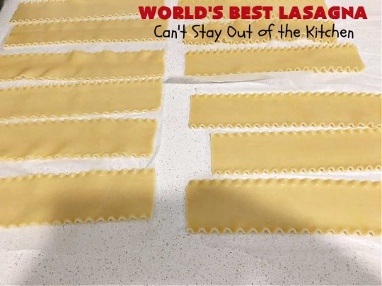 World's Best Lasagna | Can't Stay Out of the Kitchen | Wow your family, friends or company with this amazing #lasagna #recipe. Every bite will knock your socks off! #ItalianSausage adds zip & 3 cheeses, including loads of #Mozzarella & #parmesan make this cheesy entree even more delectable. #pasta #Italian #GroundBeef #RicottaCheese #BestLasagna #FavoriteLasagna #WorldsBestLasagna #WorldsGreatestLasagna