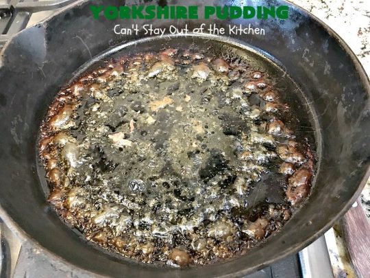 Yorkshire Pudding | Can't Stay Out of the Kitchen | this delightful "pudding" is terrific to serve with a #PotRoast dinner. Puffs up huge while baking. #bread #YorkshirePudding