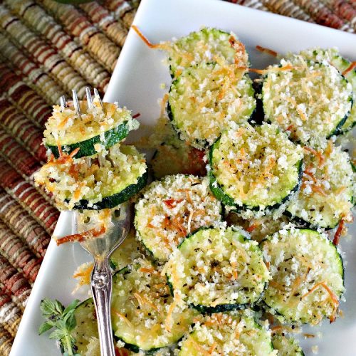Zucchini Parmesan Crisps | Can't Stay Out of the Kitchen