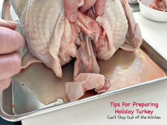 Tips For Preparing Holiday Turkey | Can't Stay Out of the Kitchen | Step-by-step directions and pictures for preparing a #turkey for the #holidays. This method is incredibly easy for even a beginning cook. 